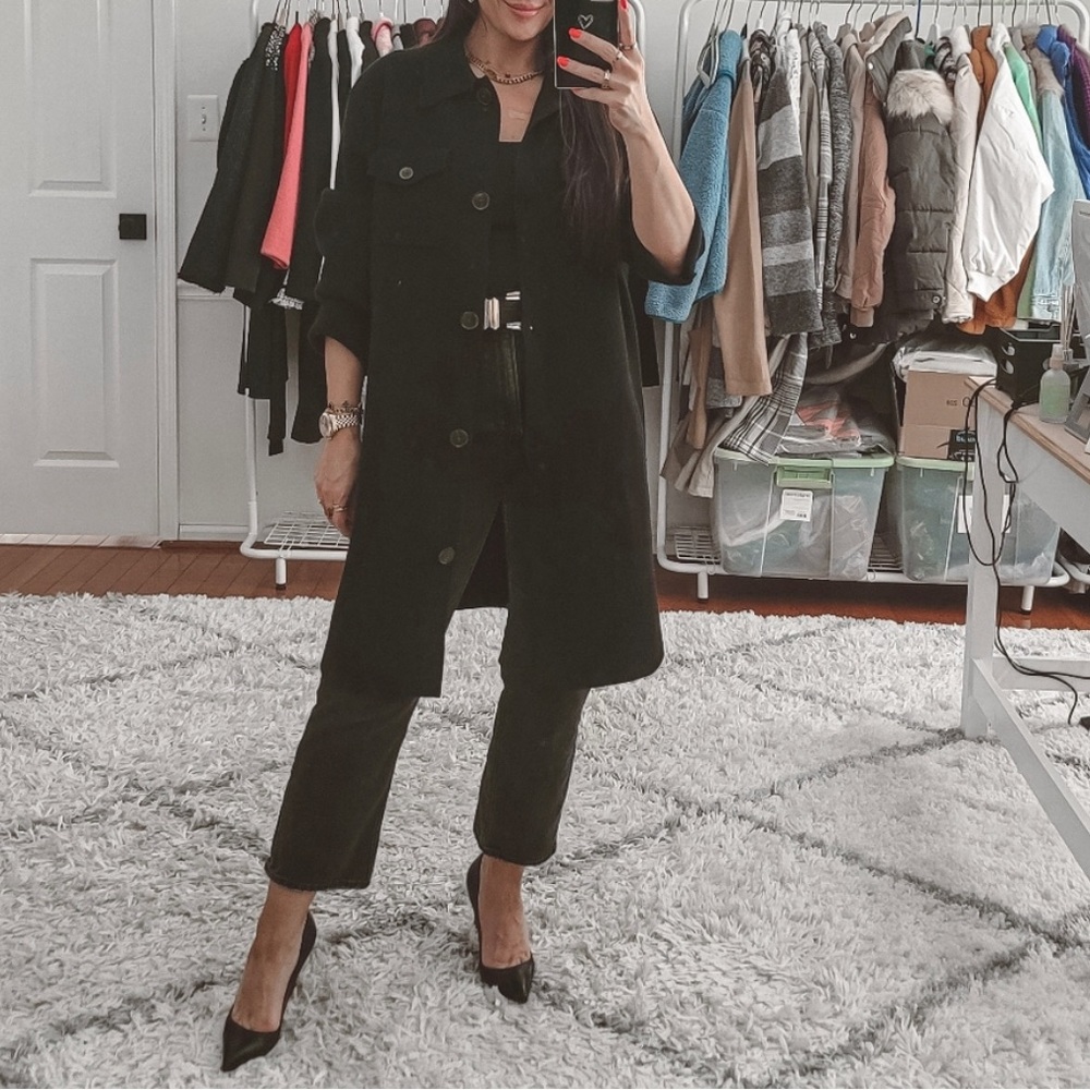 Banana Republic structured Long shacket nwt